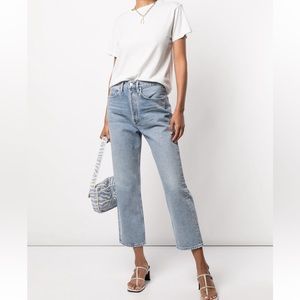 Agolde 90’s Crop Mid Rise Straight in color Replica